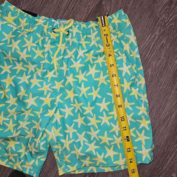 J.Crew Flex Swimwear Starfish Print Blue Trunks 6" Inseam Size XS - Picture 4 of 6